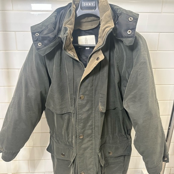 Vintage London Fog Heavy Canvas Parka with Down Liner & Hood – Size M - Picture 1 of 6